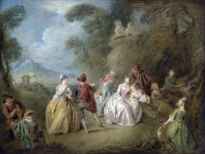 Courtly Scene in a Park, c.1730-35 by Jean Baptiste Joseph Pater